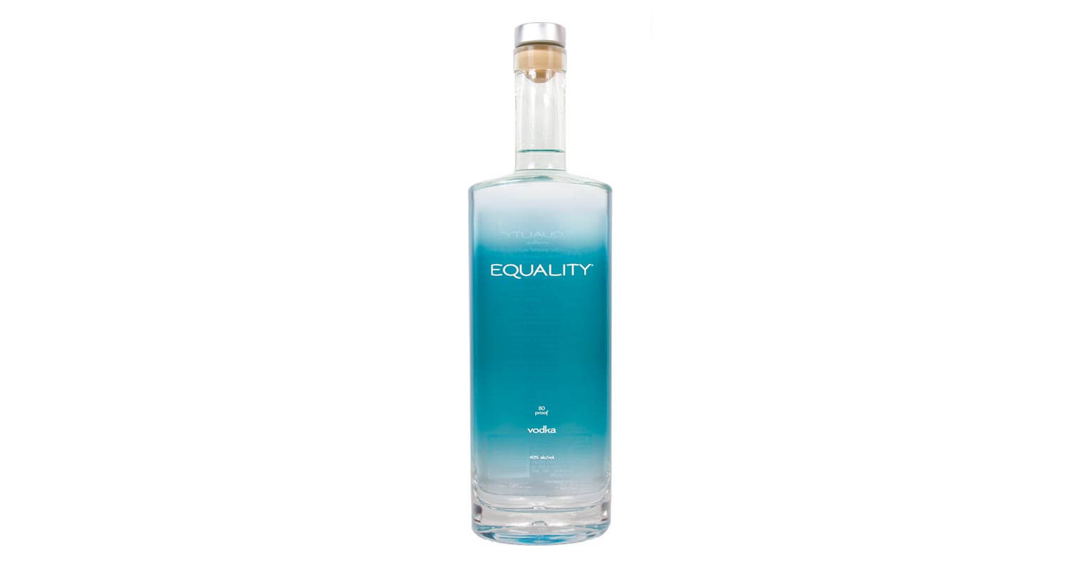 Equality Vodka, bottle on white, featured image