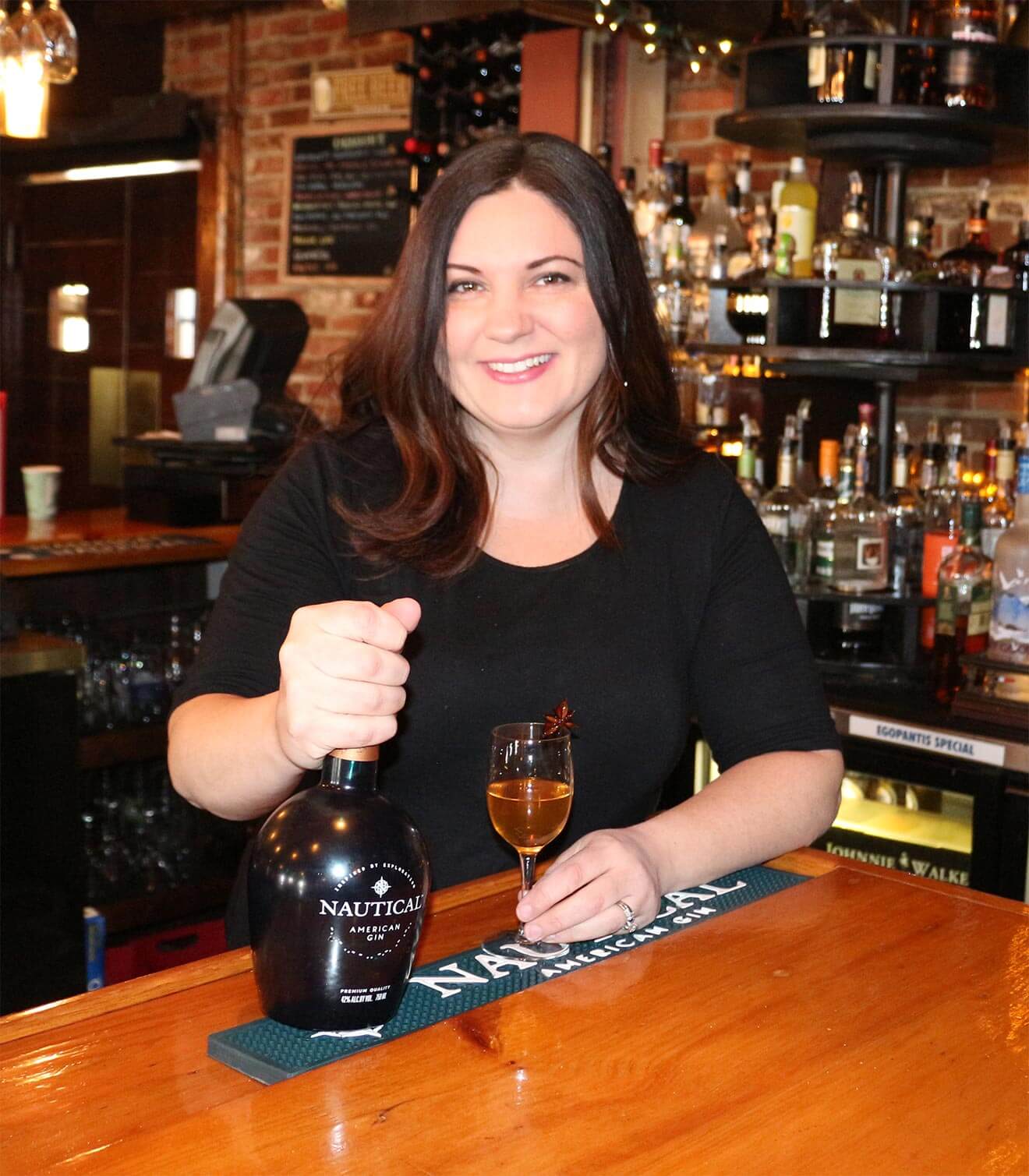 Erin Henning and her cocktail Mythical Creatures