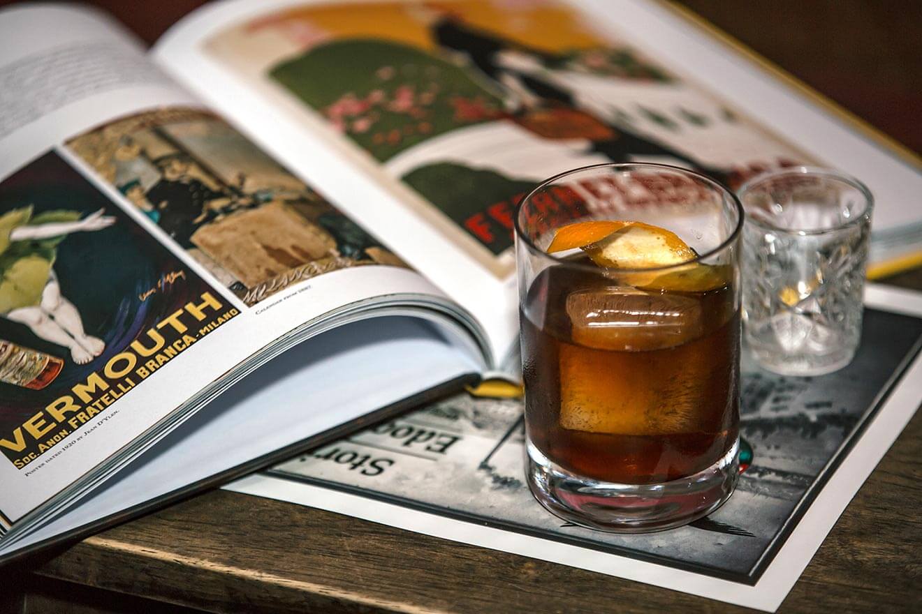 Fanculli Cocktail, with coffee table book