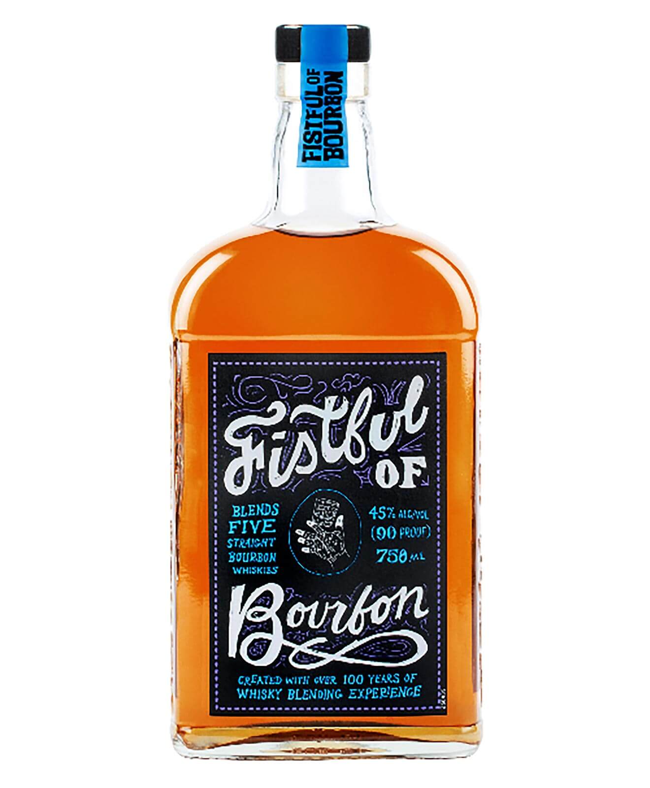 Fistful of Bourbon, bottle on white