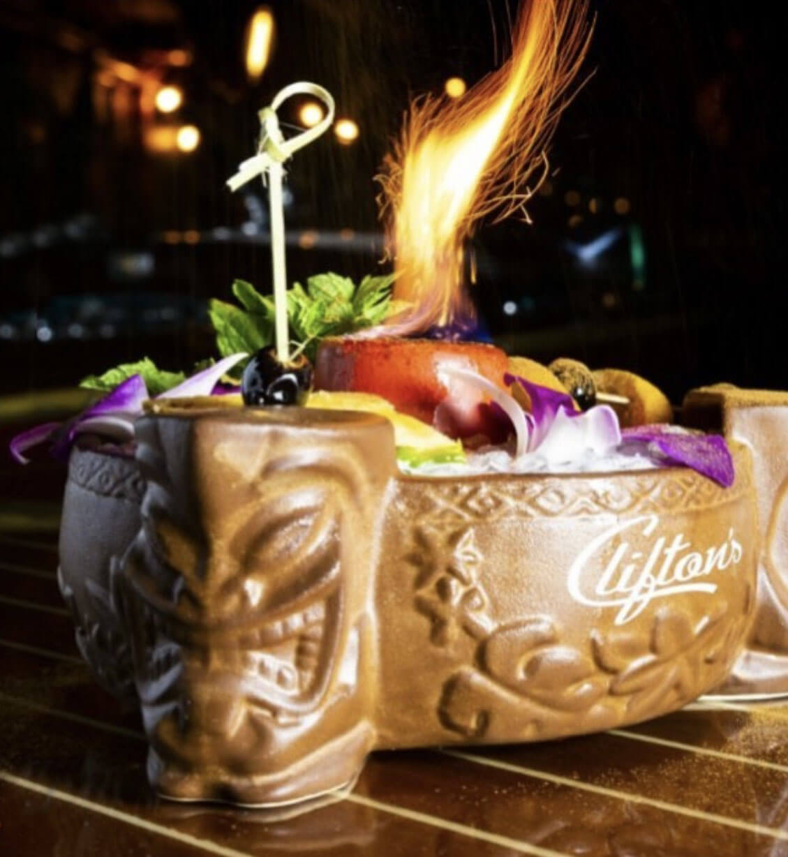 Flaming Cocktail from Pacific Seas