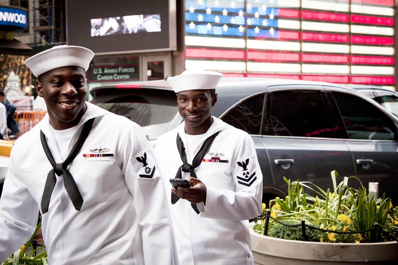 Navy Sailors at Fleet Week, celebrity