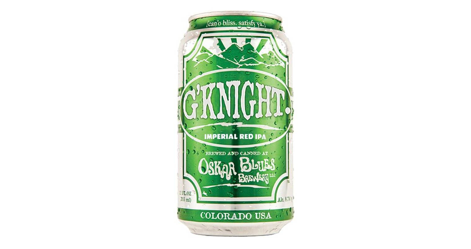 G'Knight Imperial Red IPA, featured image, can on white