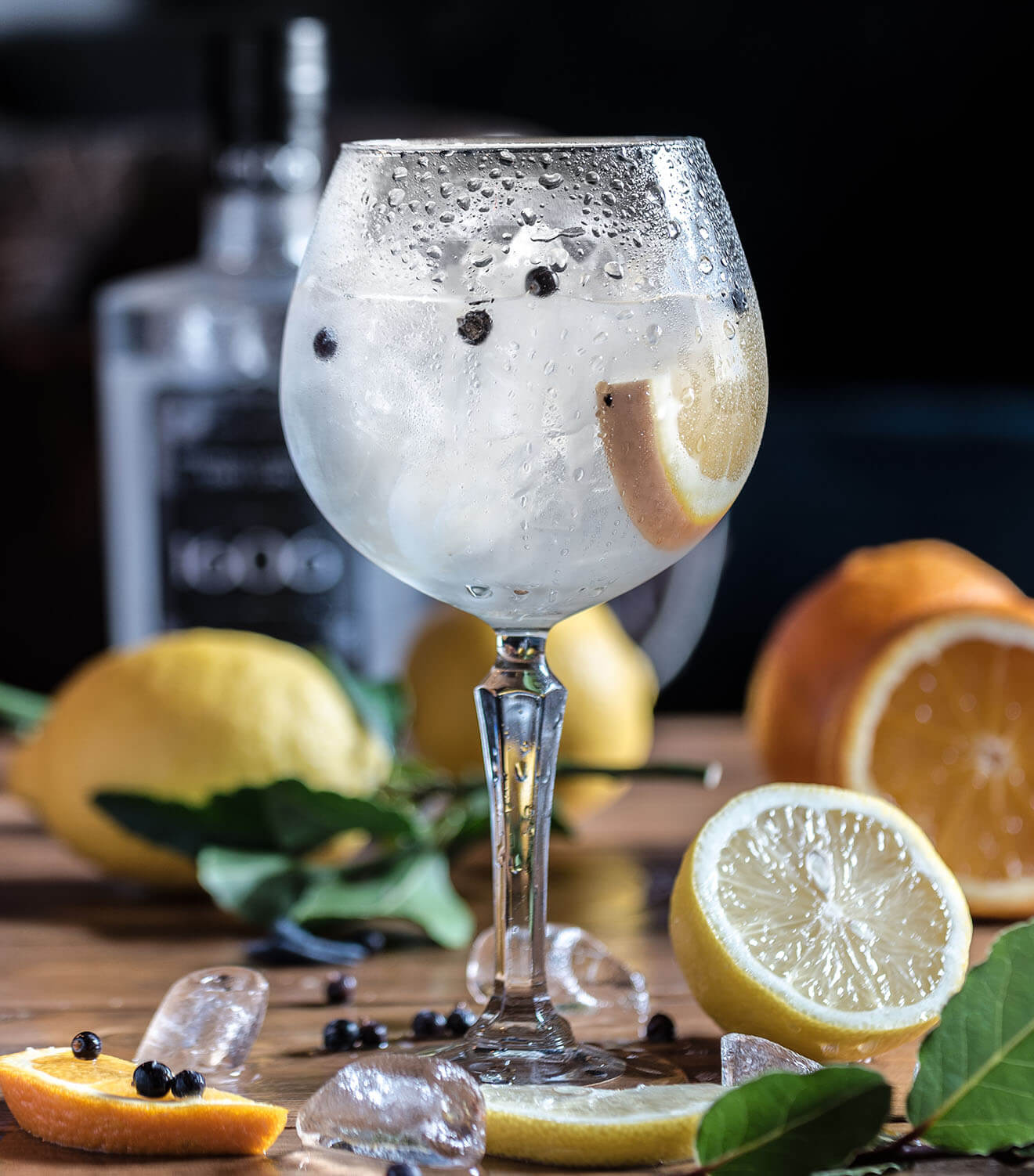 Gin in a Copa glass by Jez Timms