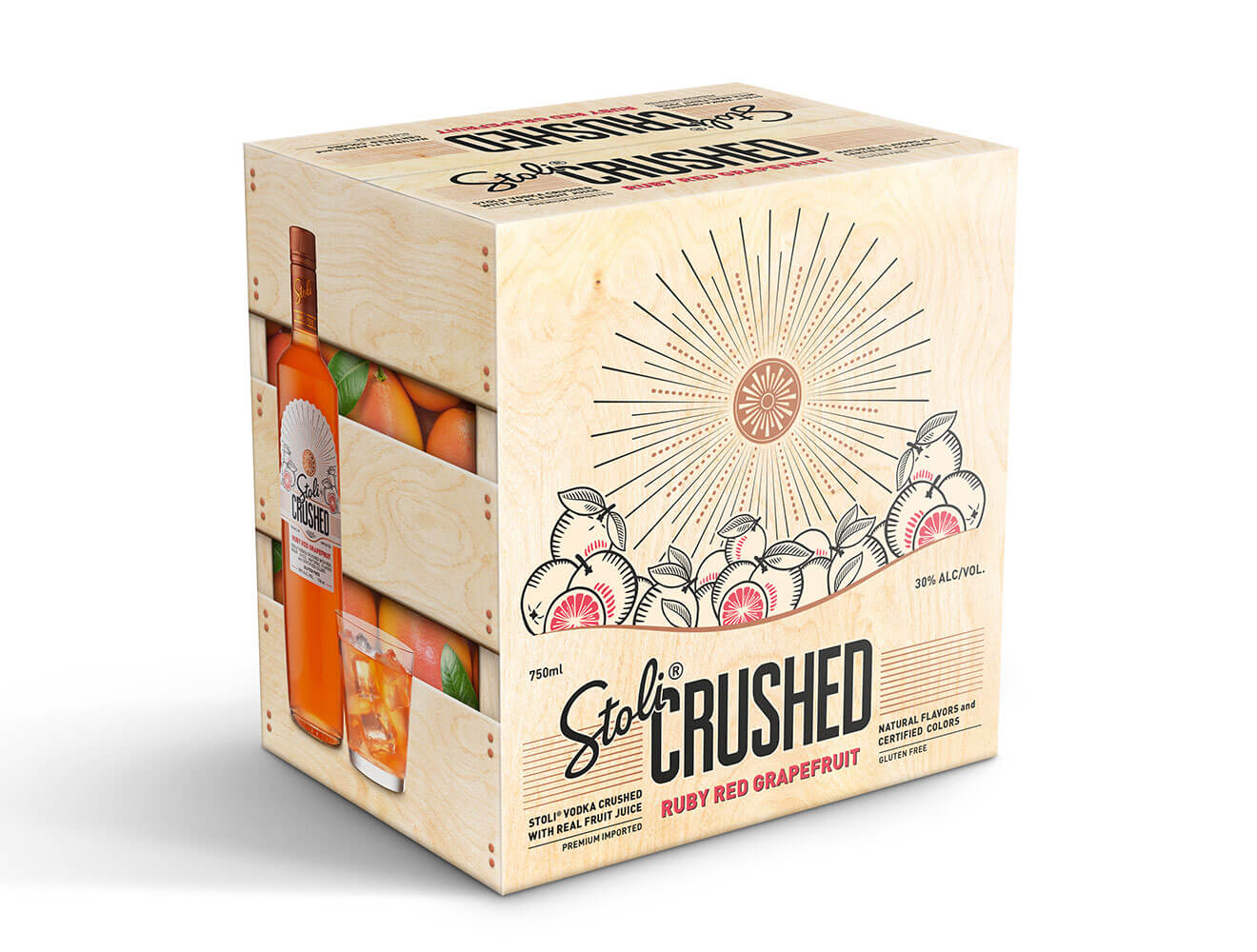 Stoli Crushed Grapefruit Package