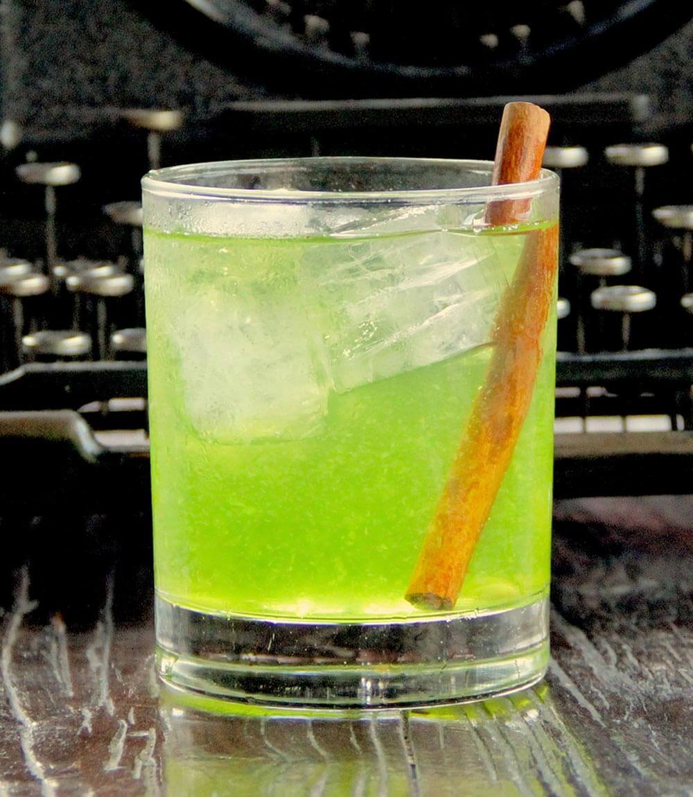 green monster, halloween cocktail