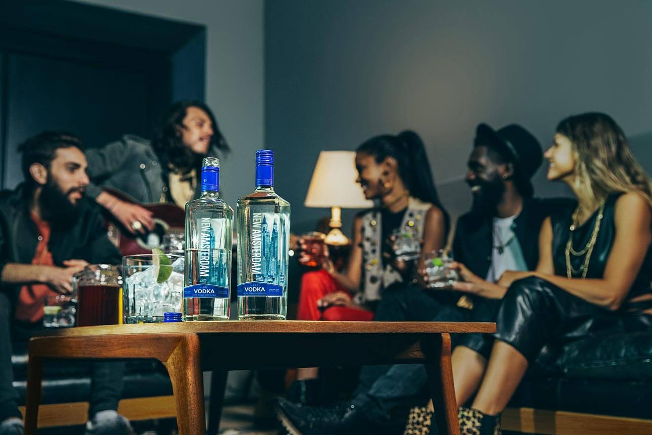 New Amsterdam Vodka Launches "Pour Your Soul Out" Ad Campaign, green room