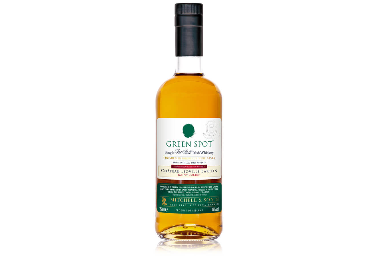 Green Spot Château Léoville Barton, single pot still irish whiskey from Pernod Ricard USA