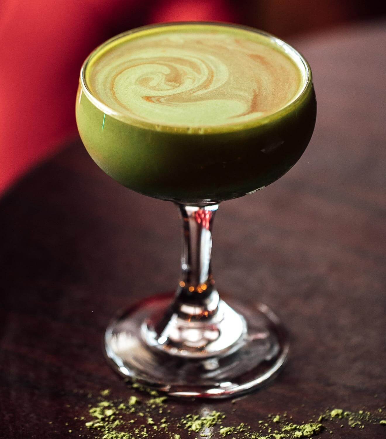 Greenback Boogie cocktail on bar