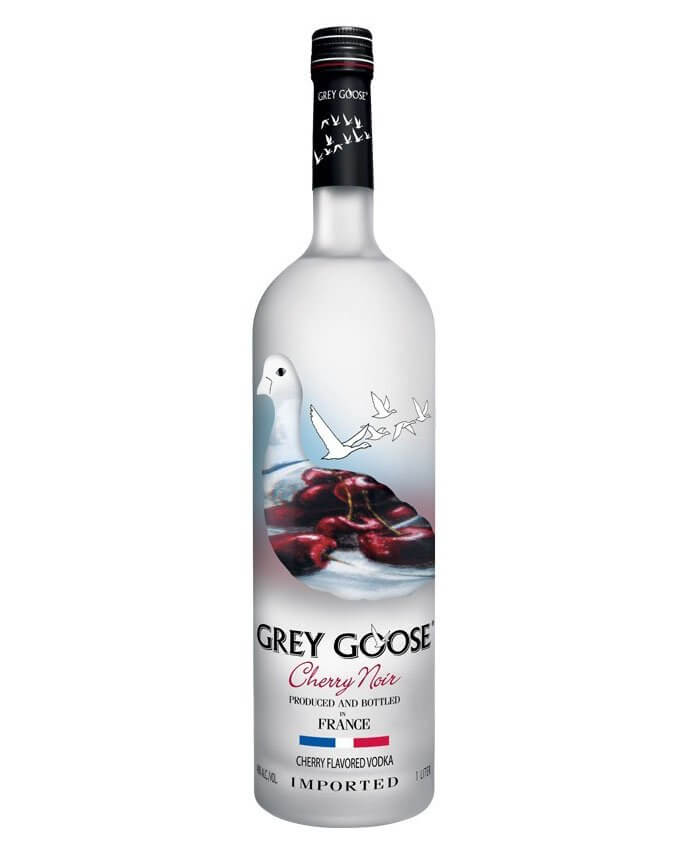 Grey Goose Cherry Noir, bottle on white