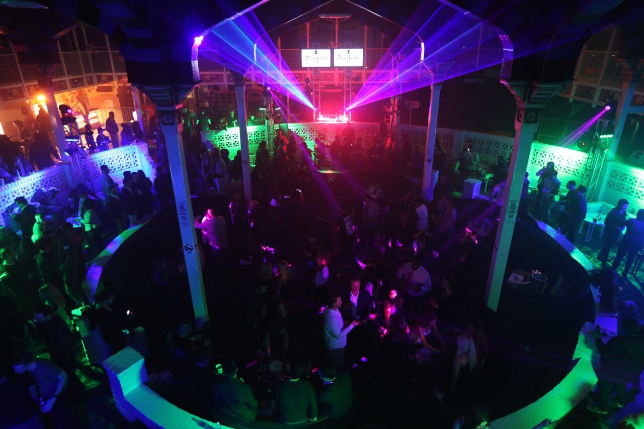 Guests celebrate the Big Game weekend with Tequila Don Julio and 1OAK Present Neon Carnival