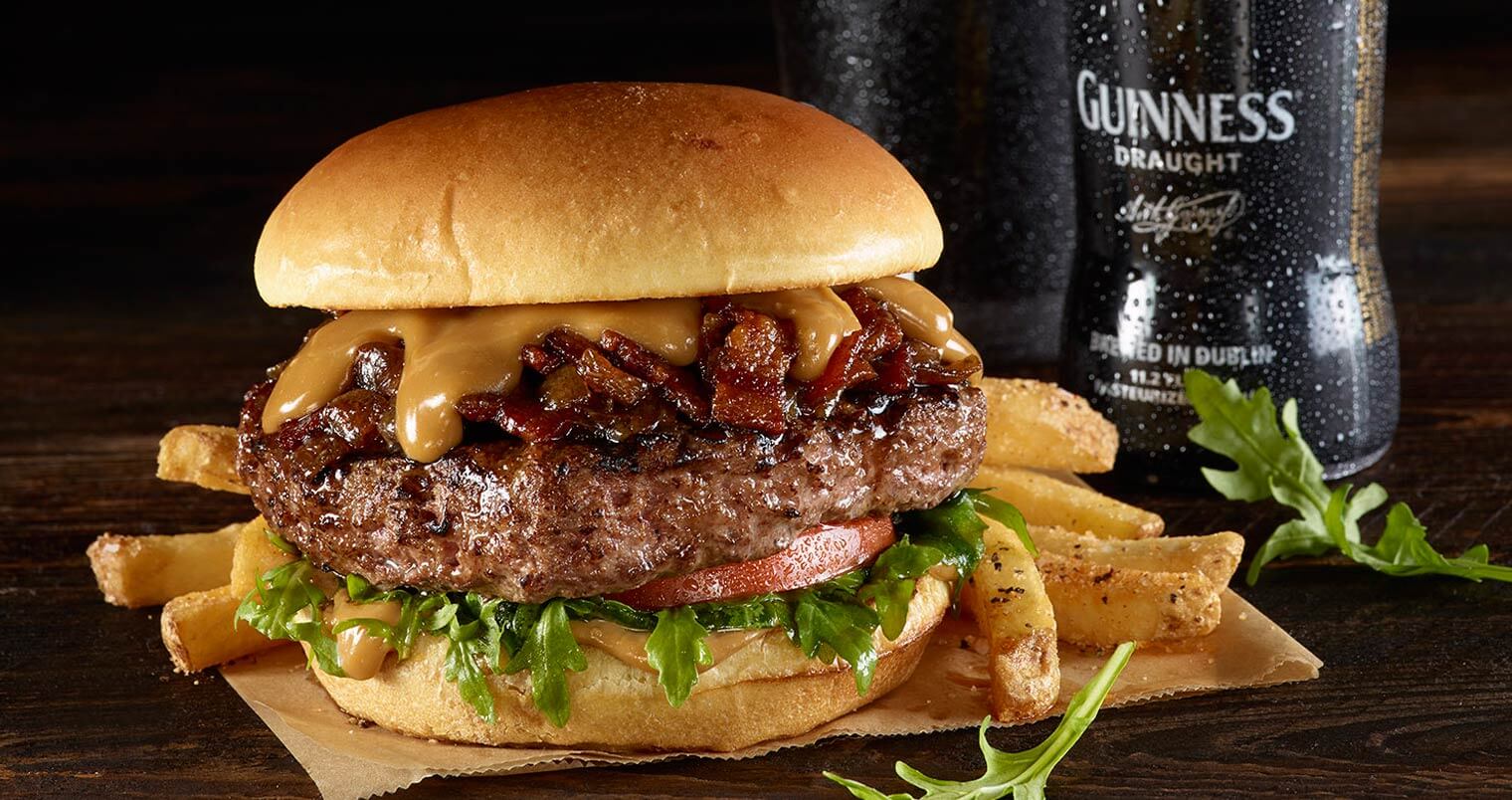 Hard Rock Introduces Guinness & Jameson Bacon Cheeseburger, Paired with Guinness Stout, industry news, featured image