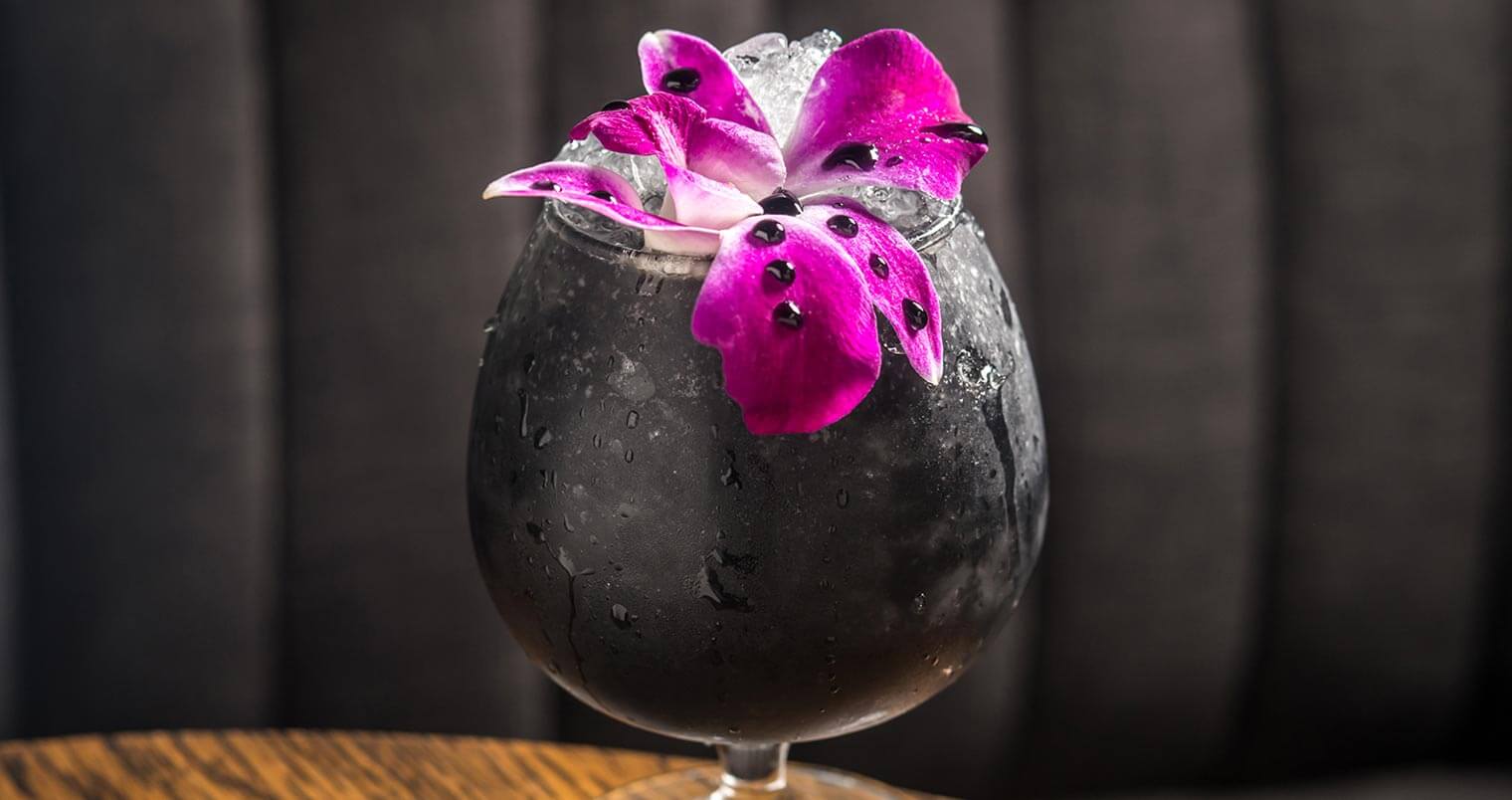 Activated Charcoal Halloween Cocktails, featured image