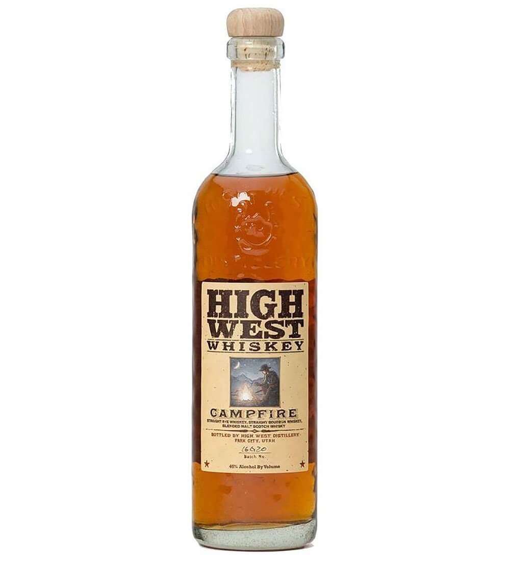 High West Campfire, bottle on white