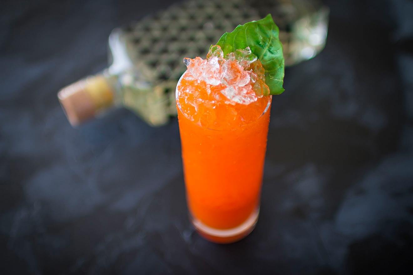 I Don't Carrot All cocktail on table