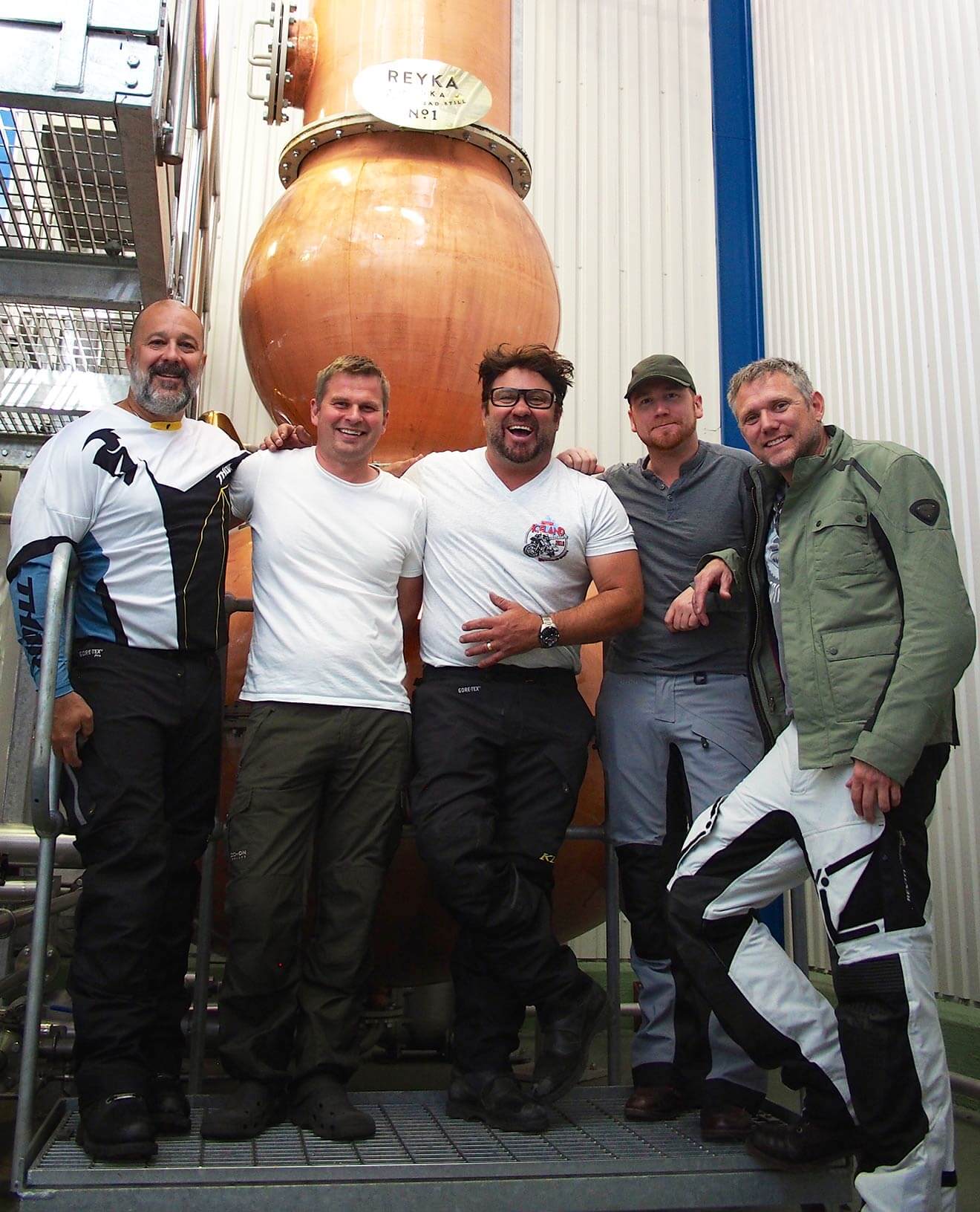 The Iceland Crew at the Reyka Vodka Distillery