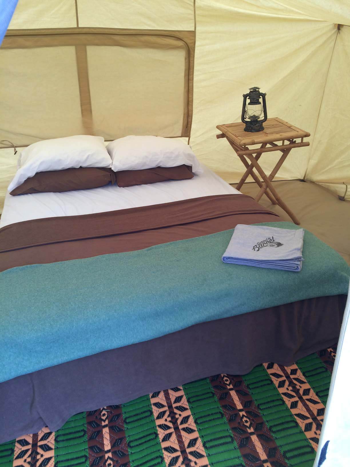 Inside of the Tent