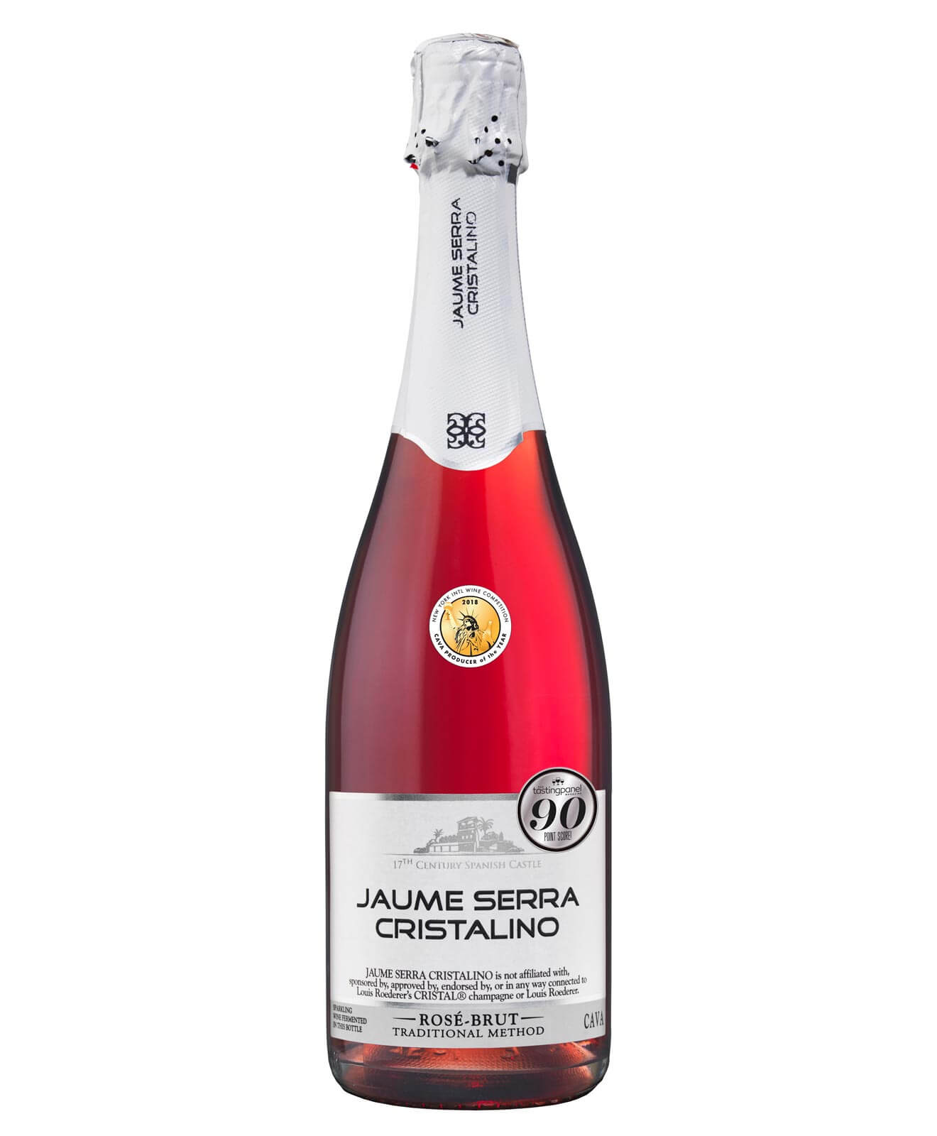 Jaume Serra Cristalino Rosé bottle on white