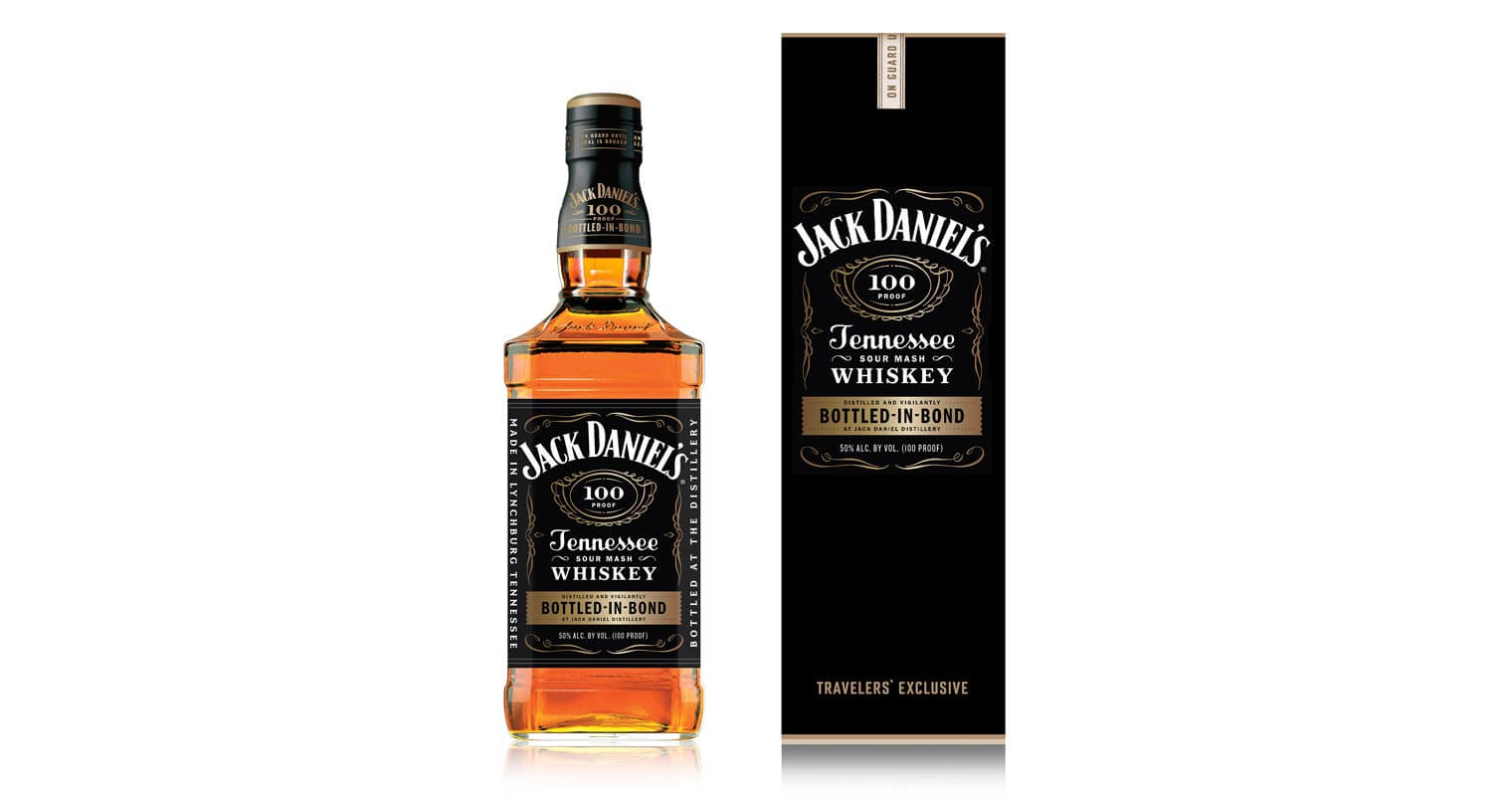Jack Daniel's Bottled-in-Bond, bottle and package on white, featured image