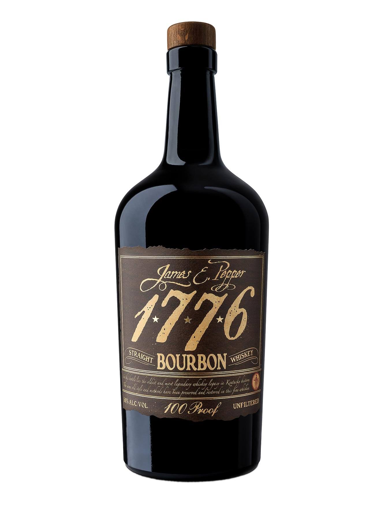 James E. Pepper bottle on white