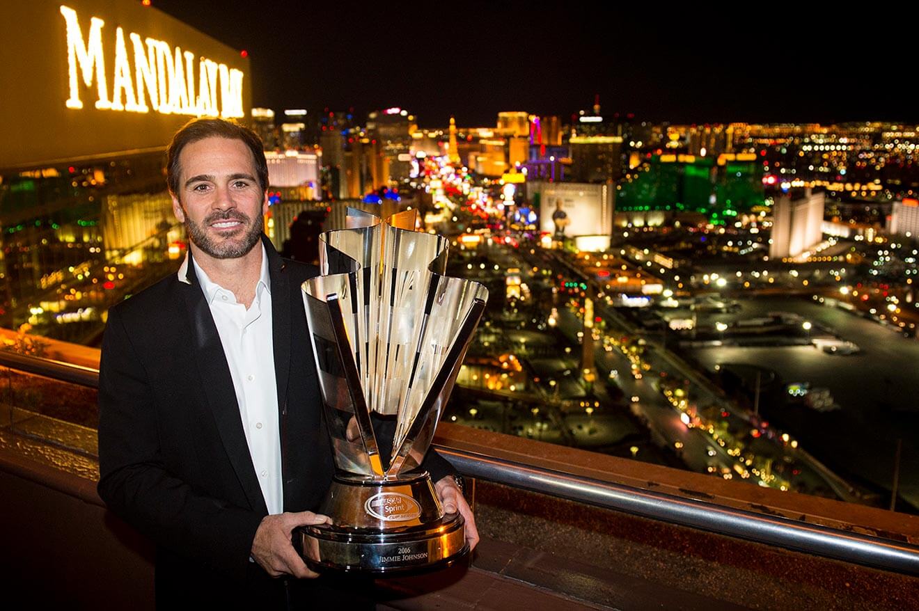 Jimmie-Johnson-with-trophy-mandalay-bay