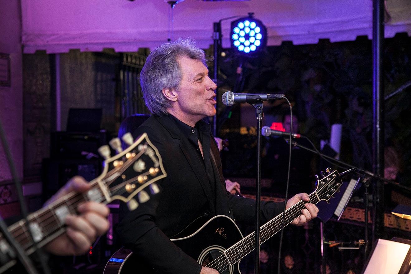 Jon Bon Jovi Performs