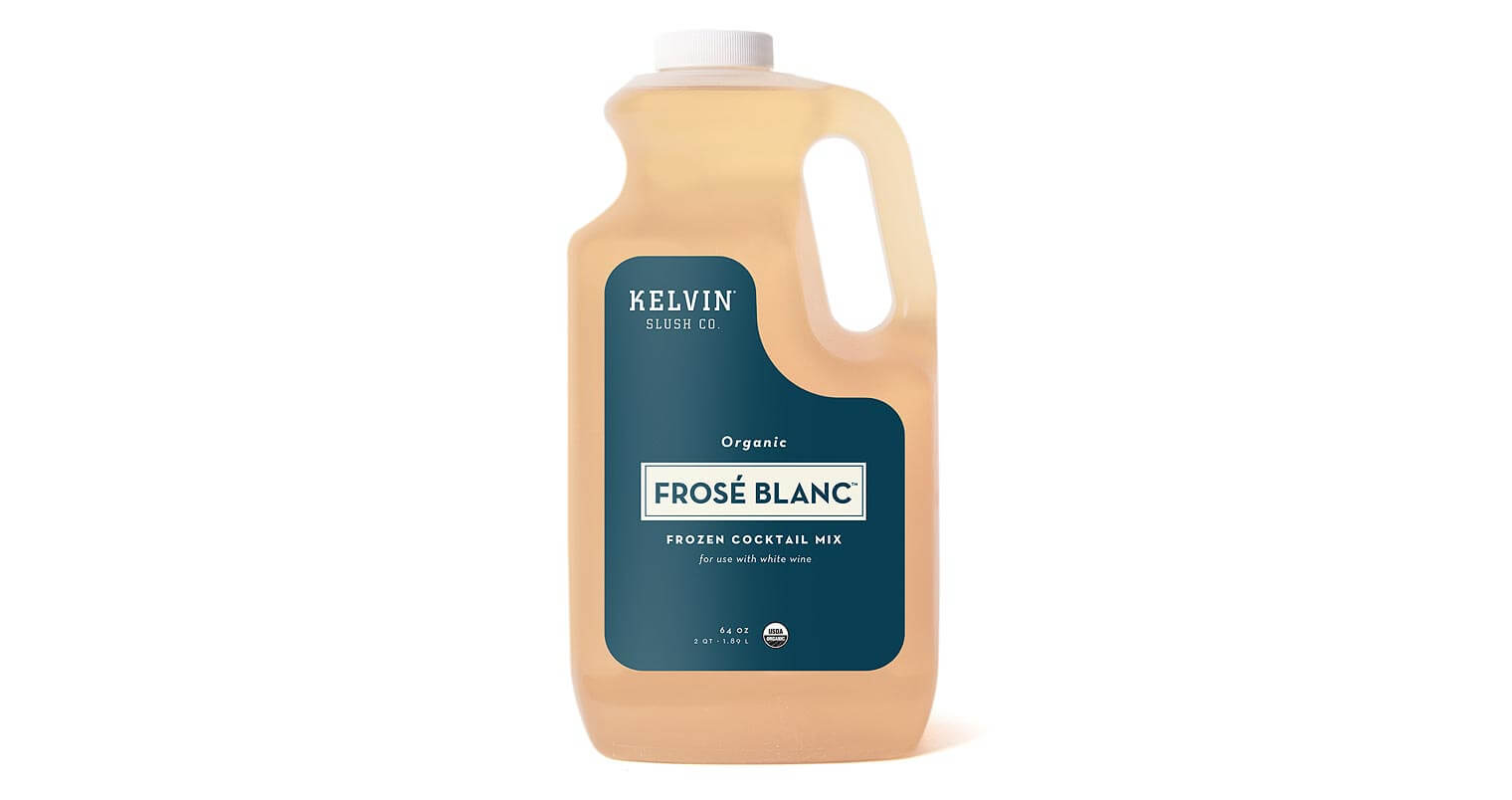 Kelvin Frosé Blanc, bottle on white, featured image