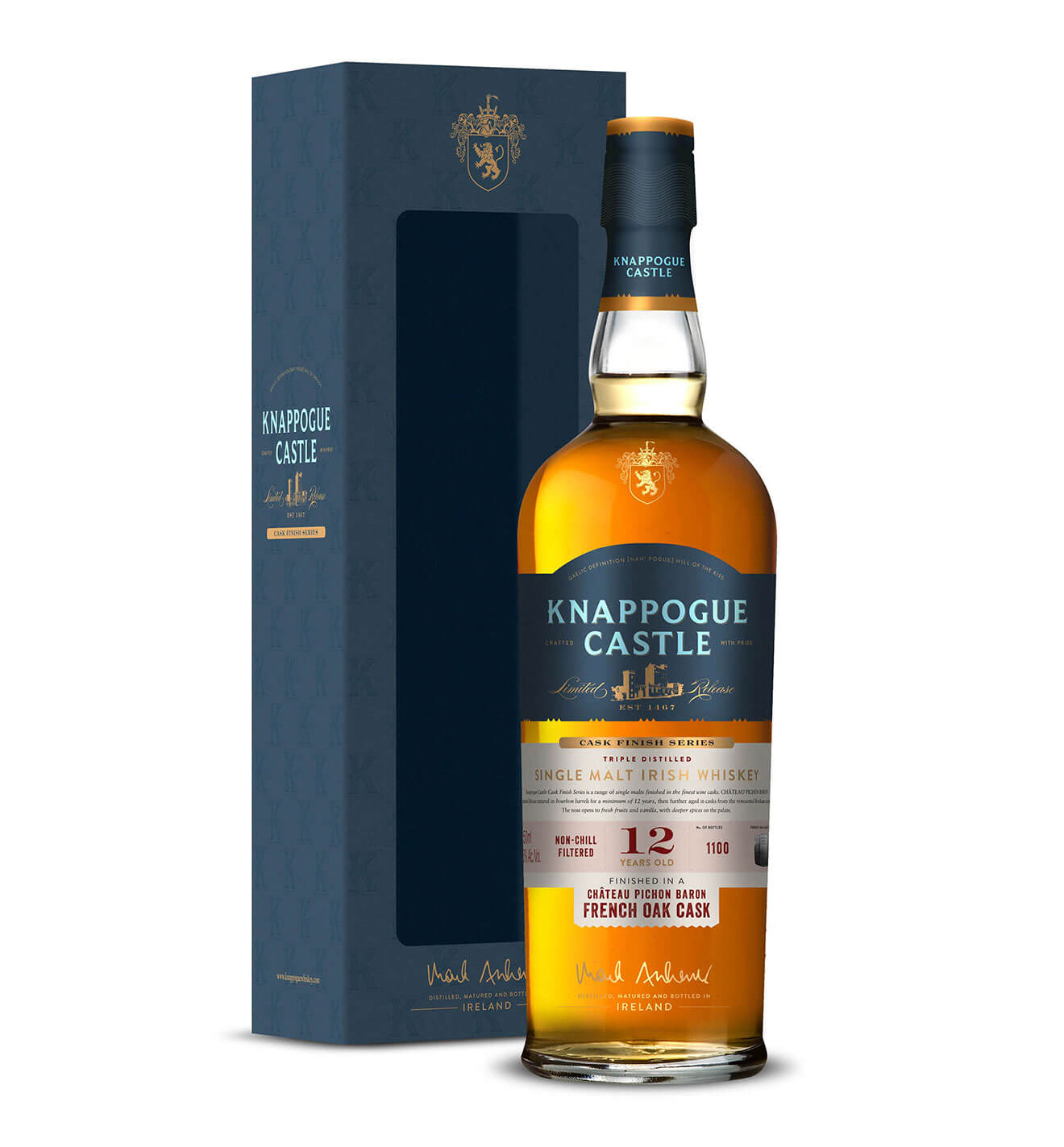 Knappogue Castle Irish Whiskey French Oak Cask