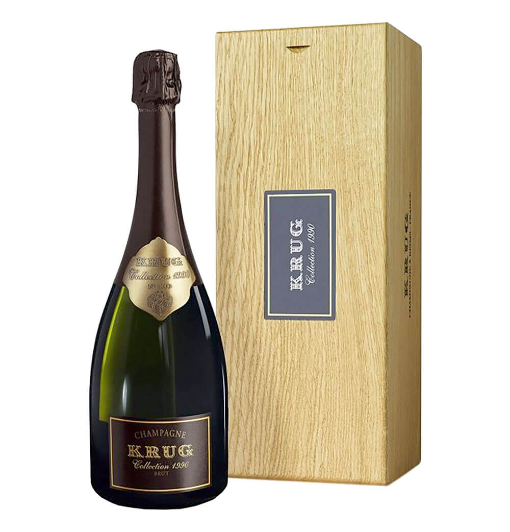 Krug Collection 1990, bottle and package