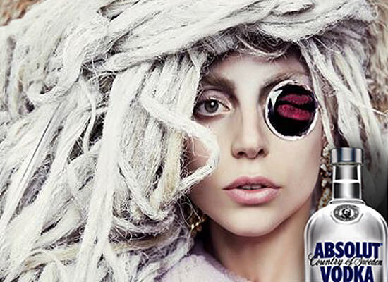 lady gaga and absolut vodka