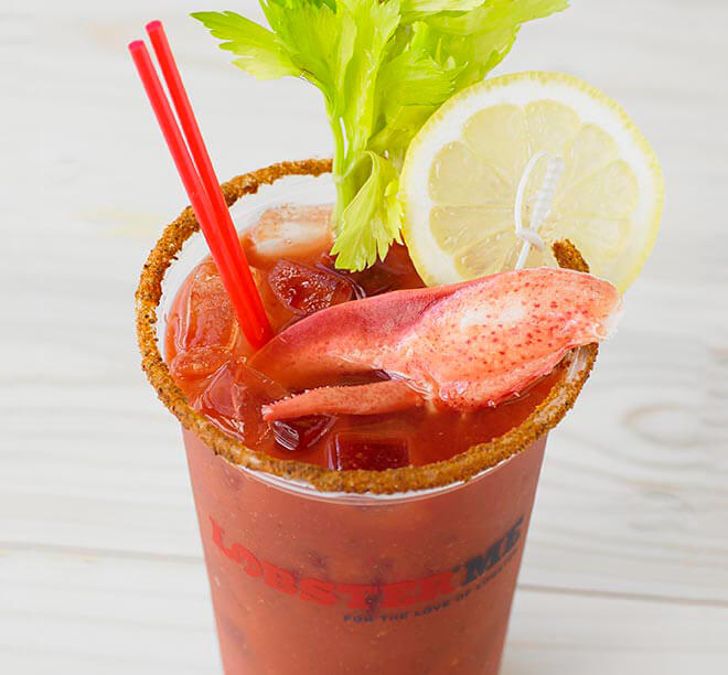 Bloody Mary from Lobster ME to celebrate national bloody Mary Day on January 1, 2016