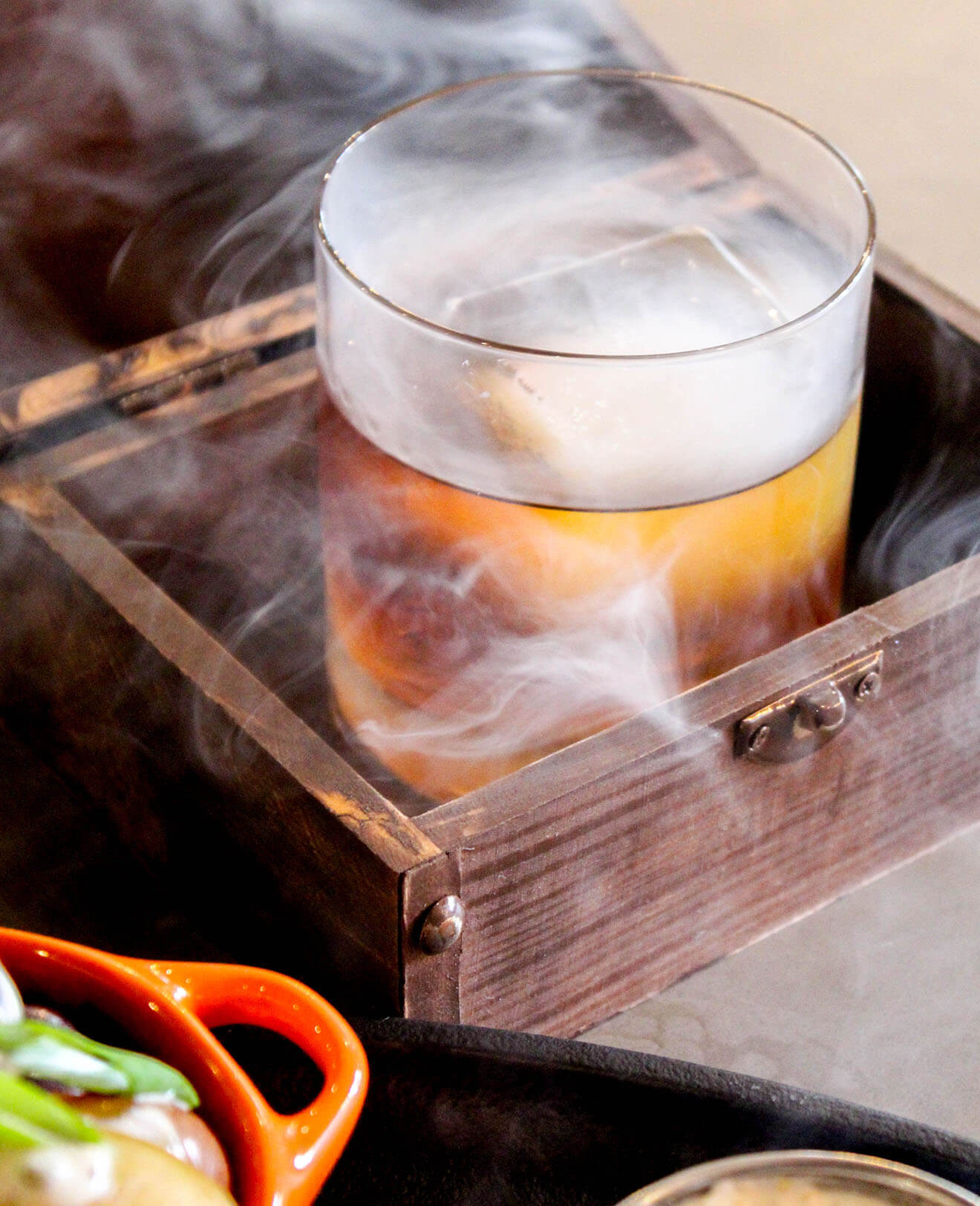 Lost Somewhere at Sea, cocktail with garnishes