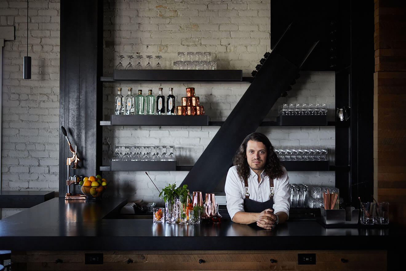Lucas Huff @thebartendersfable, Bently Heritage Estate Distillery’s director of events & mixology