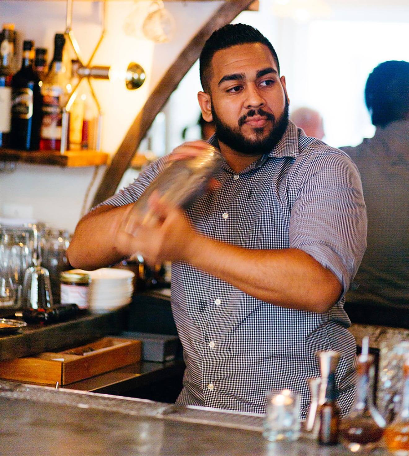 Luis Hernandez mixologist for the eddy new york