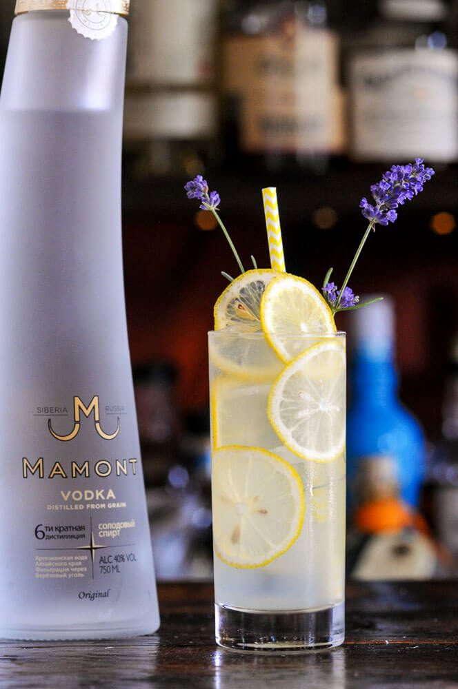 Mamont Vodka Lemon Lavander Collins