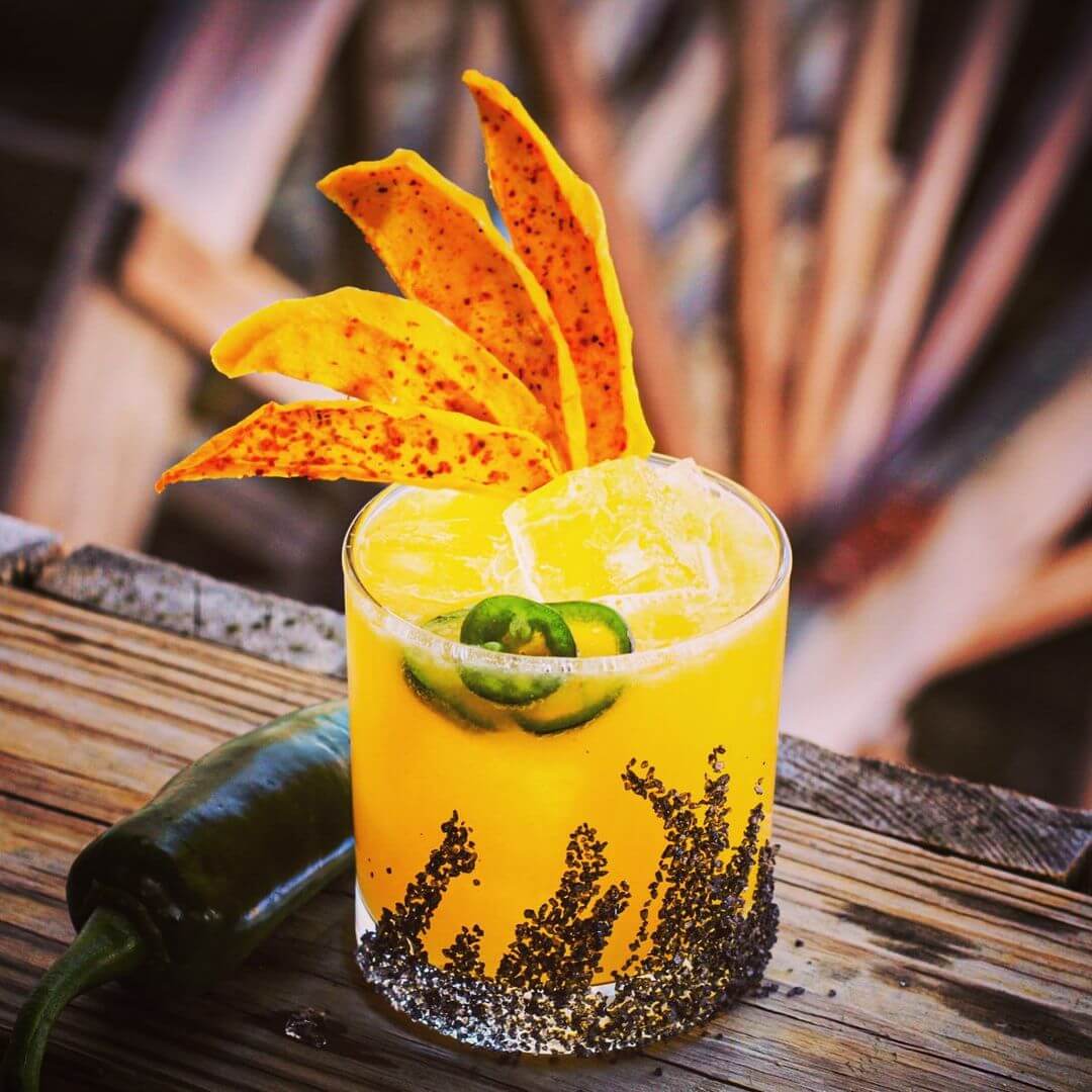 Mango-rita cocktail
