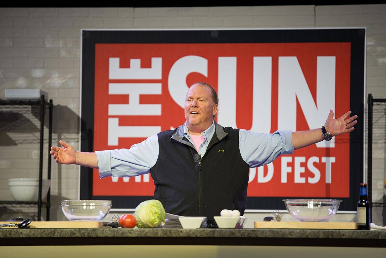 Mario Batali on Stage
