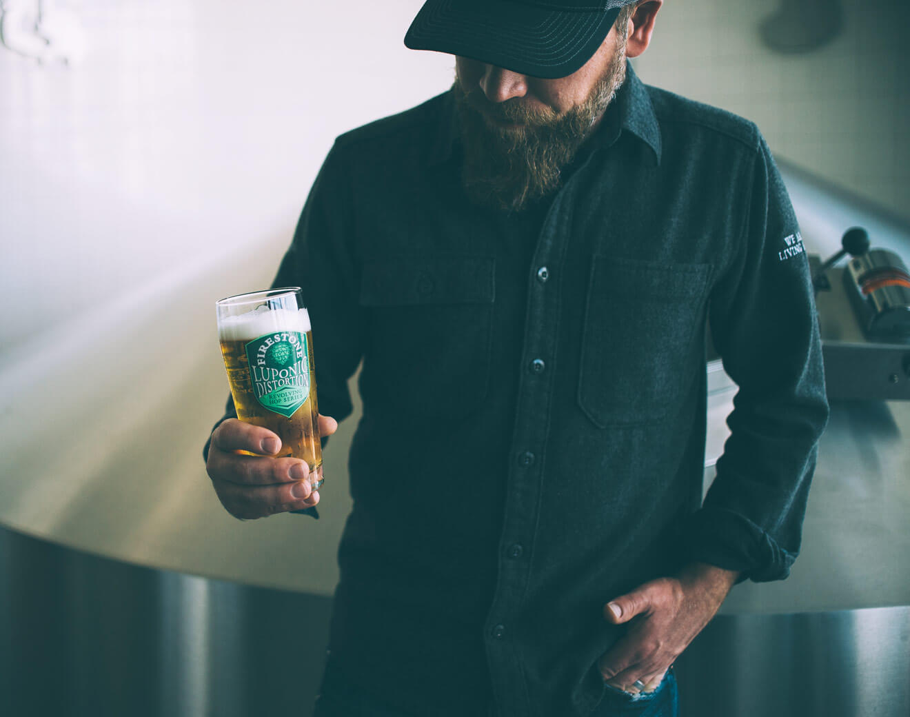 Brewmaster Matt Brynildson of Luponic, enjoying a glass