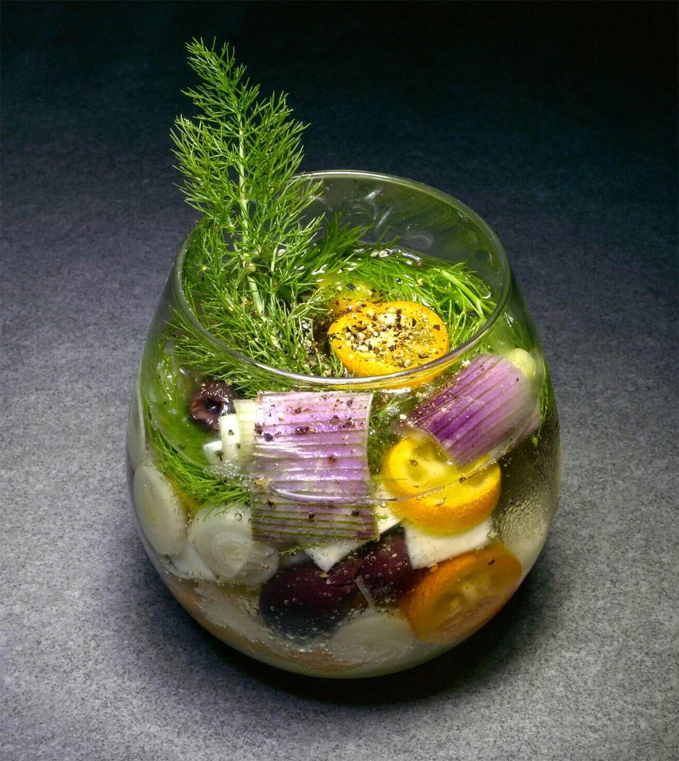 Mezcal and Tonic cocktail