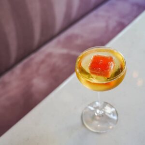 Miami Vice Clarified Milk Punch