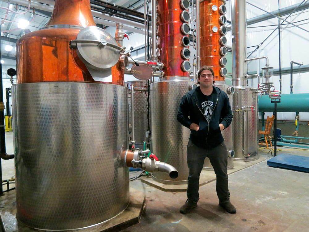 Michael Pizzitelli at Arbutus Distillery