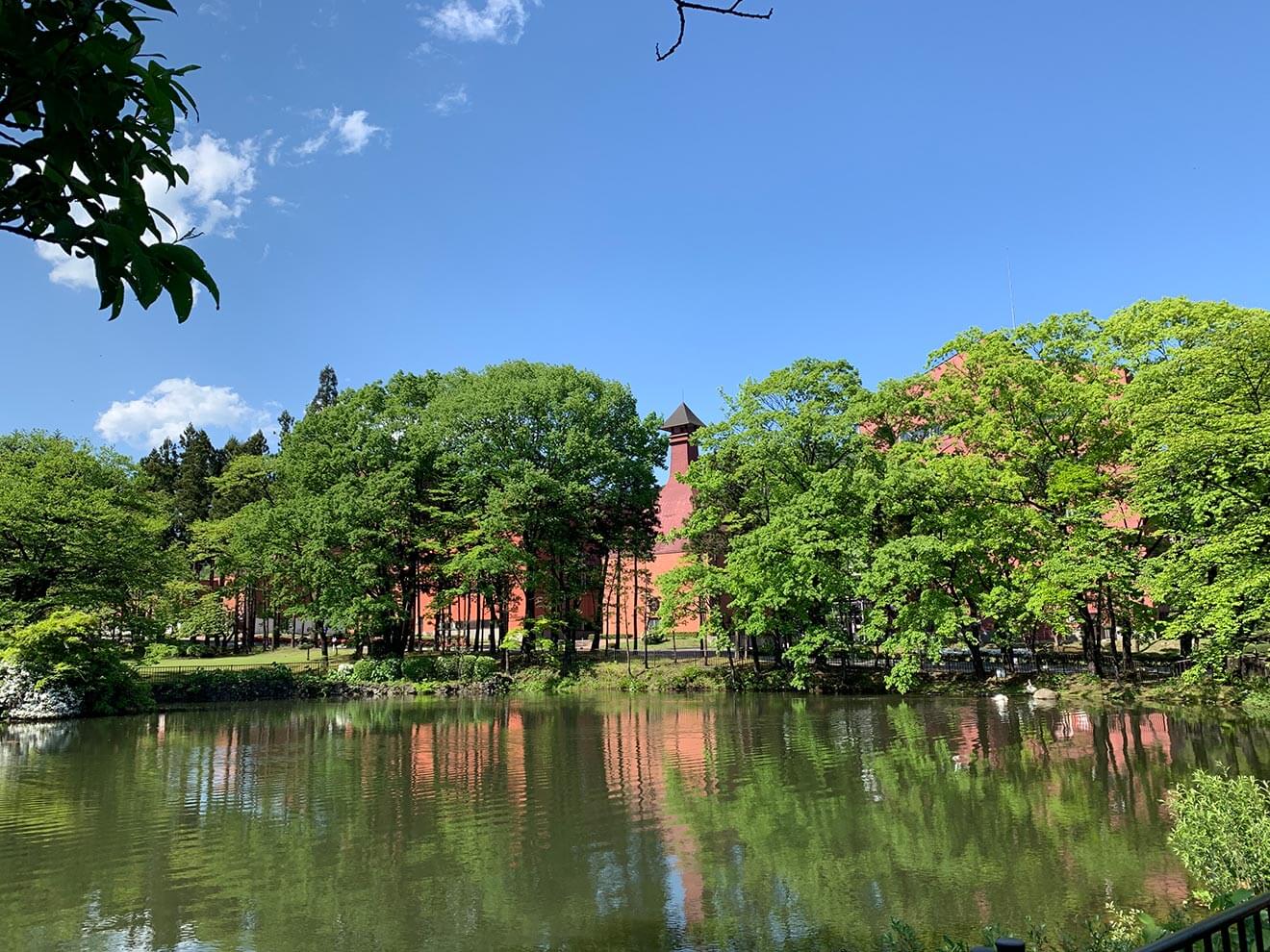 Miyagikyo Distillery, lake view