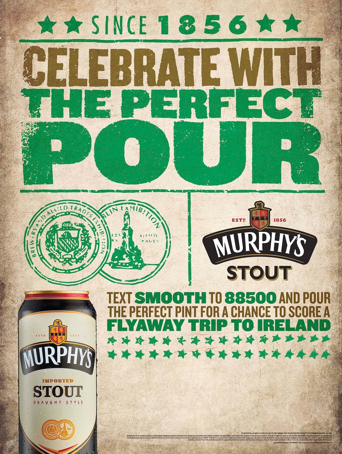 "Celebrate with the Perfect Pour", campaign poster