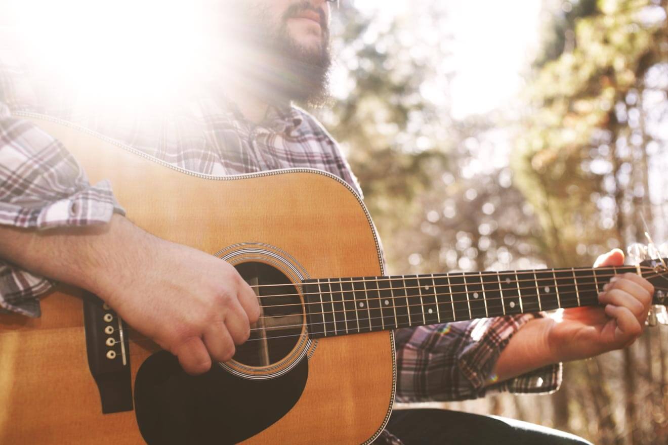 Musician Playing Guitar