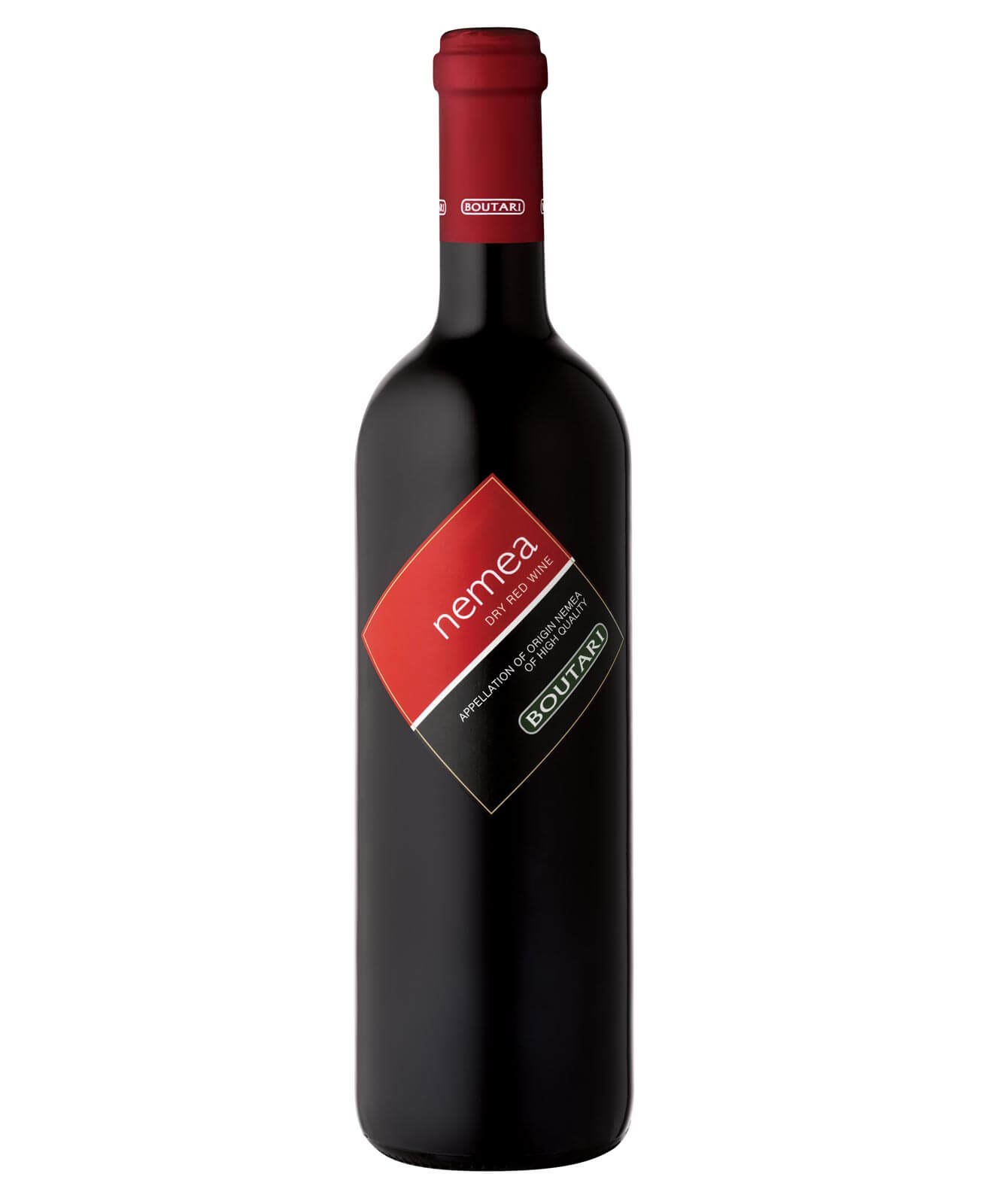 2016 Nemea Boutari, bottle on white