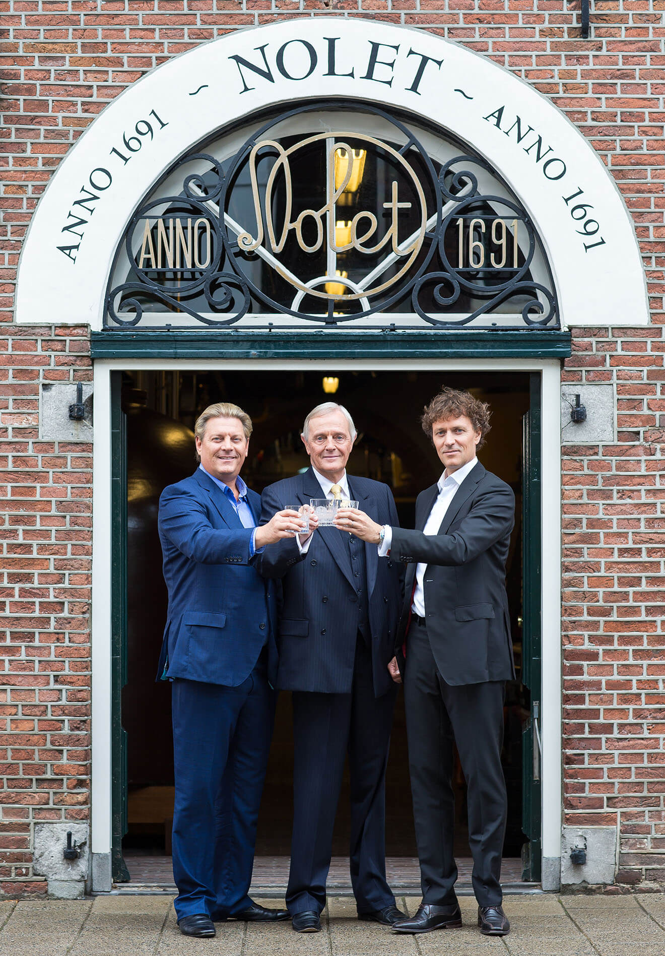 Nolet Family toasting