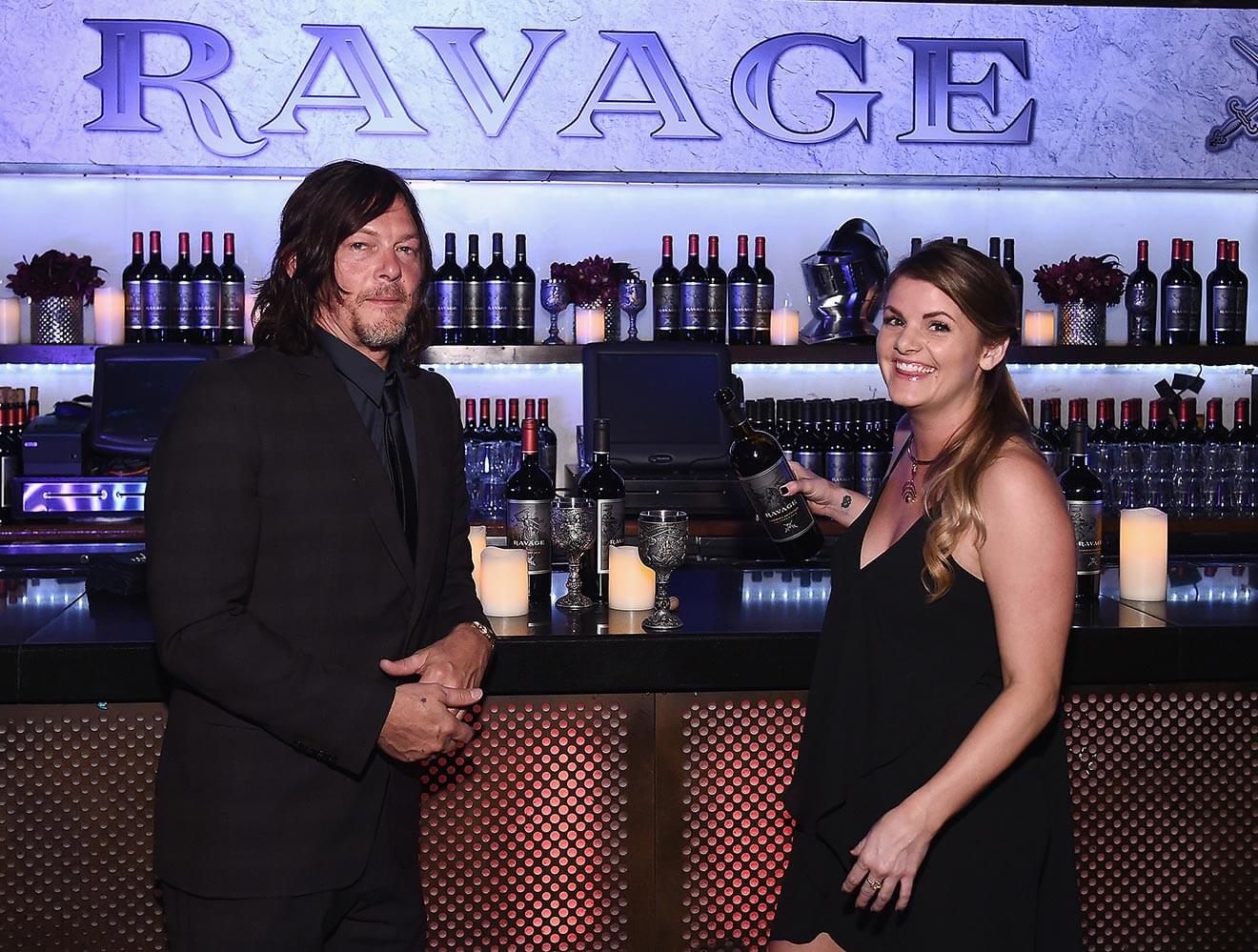 Norman Reedus and Winemaker Bryce Willingham at Ravage Bar for Comic Con Heroes After Dark