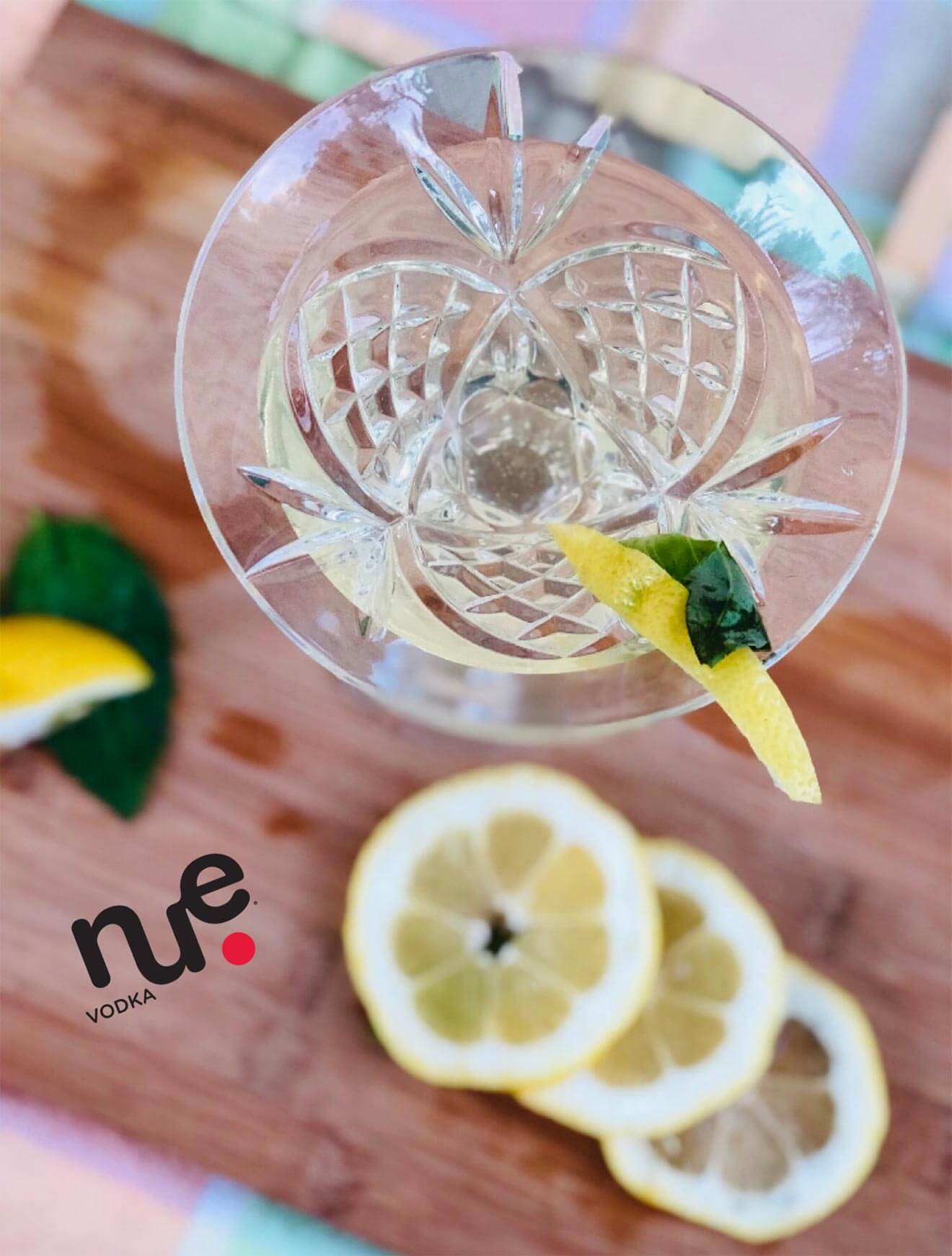 NUE Basil Lemon Drop Martini