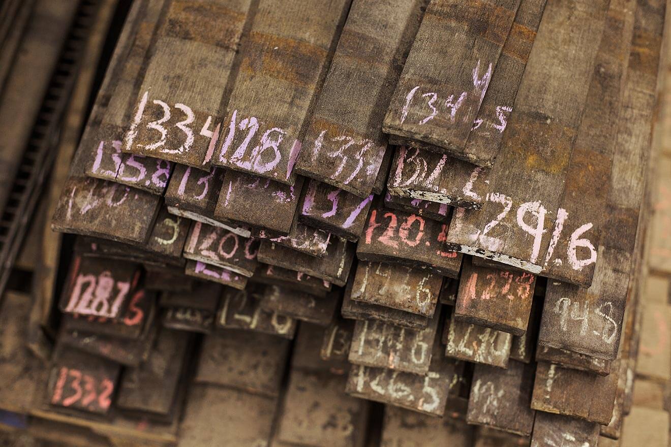 Numbered Wooden Staves