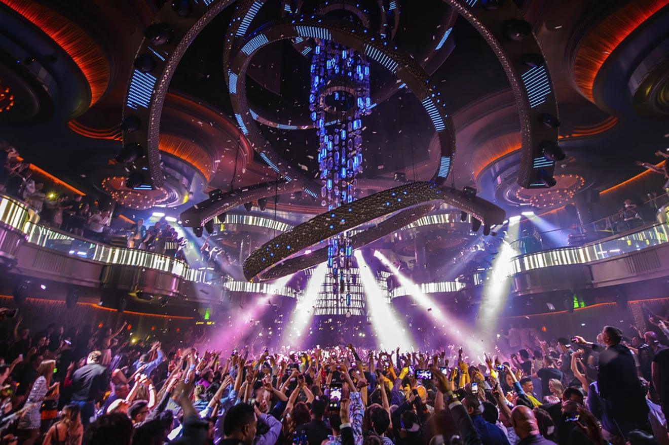 OMNIA Nightclub at Caesars Palace Kinetic Chandelier